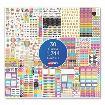 AVERY LABEL, PLANNER, VAR, 1744PK 6785